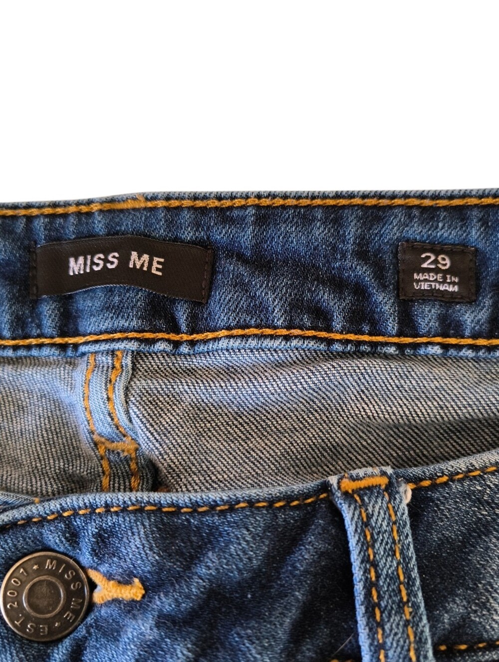 Miss Me Skinny Embroidered Ankle Jeans Size 29 - Picture 5 of 9